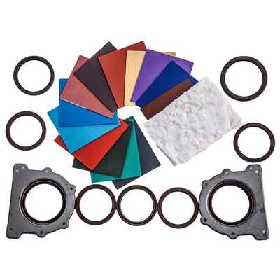 Da mangueira de borracha dos anéis-O do selo de Fluororubber do composto de FKM resistência química colorida
